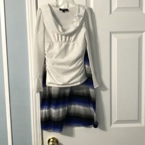 Cream color maxi skirt set size7/8